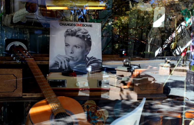 Portrait painting by David Bowie found at a rubbish tip and bought for $5