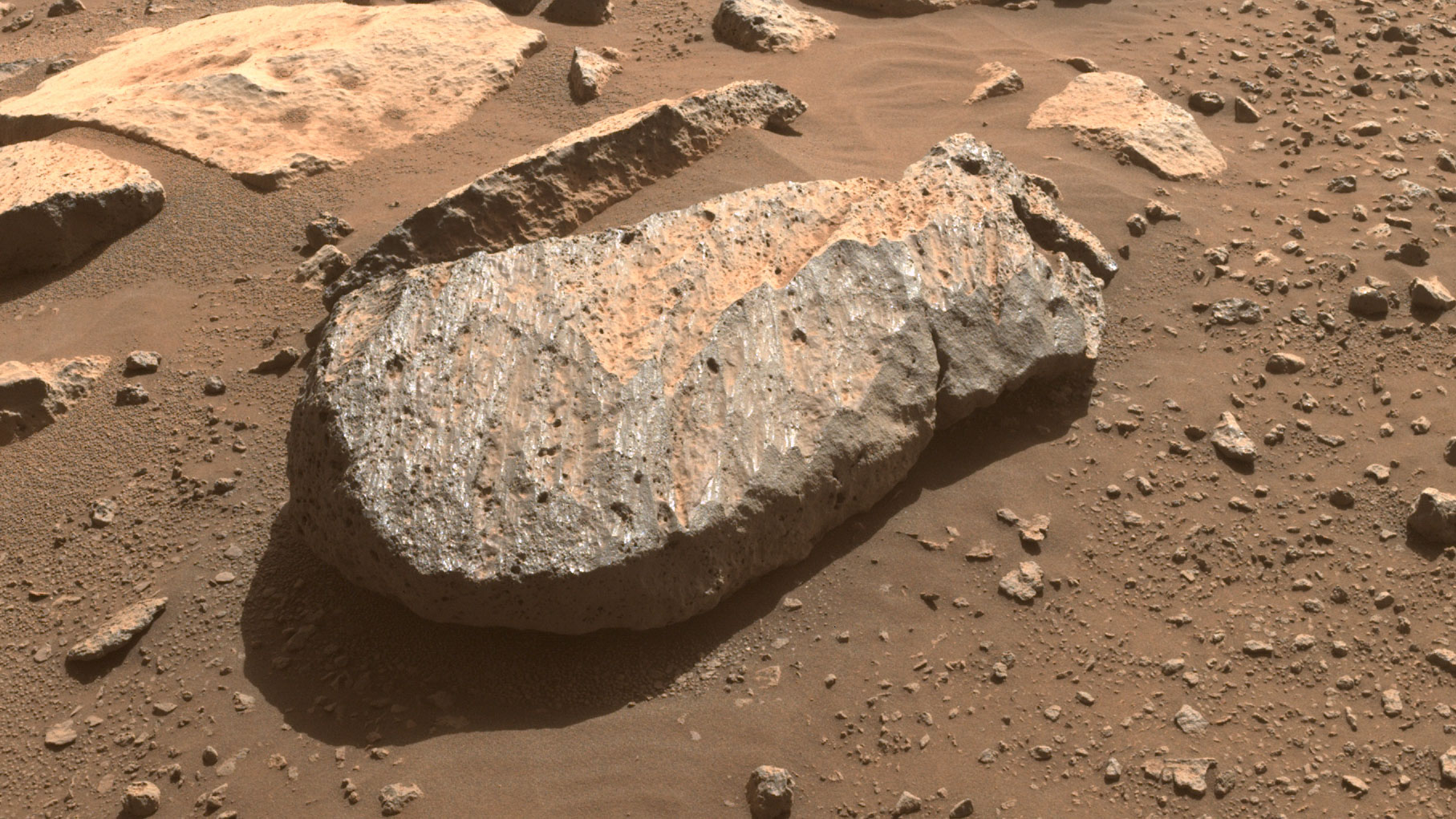 Perseverance took its first sample of Martian rock