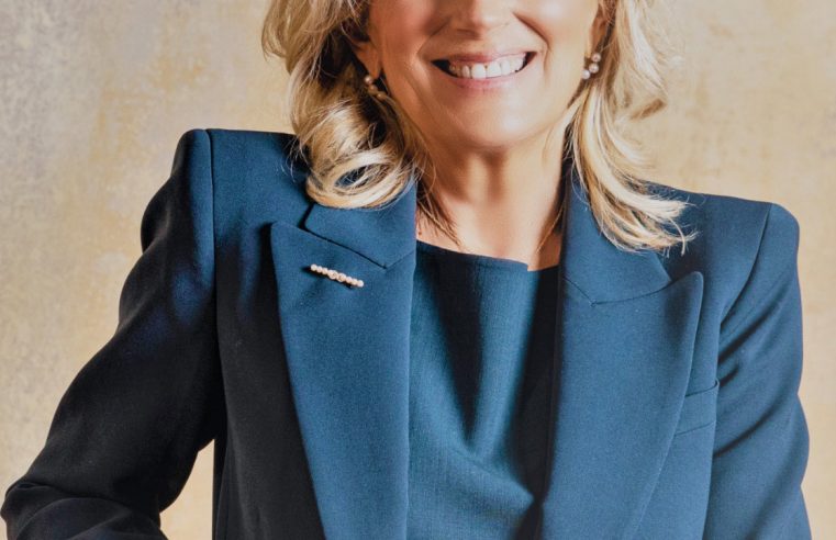 The first lady gets her day job back as a teacher